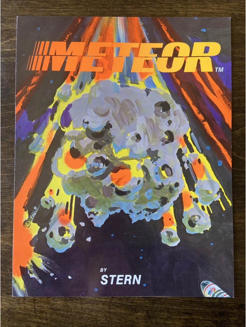 Meteor Pinball Machine FLYER Ad Promo 1980 Stern Insert Poster Playfield